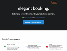 Tablet Screenshot of elegantbooking.com